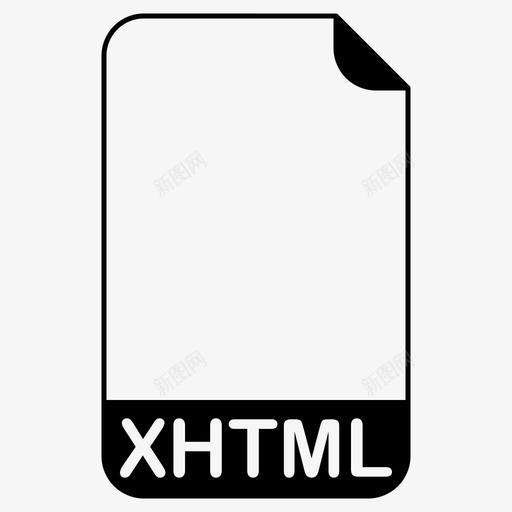xhtml文件可扩展超文本标记语言文件文件扩展名图标svg_新图网 https://ixintu.com xhtml文件 可扩展超文本标记语言文件 文件扩展名 文件格式 文件类型