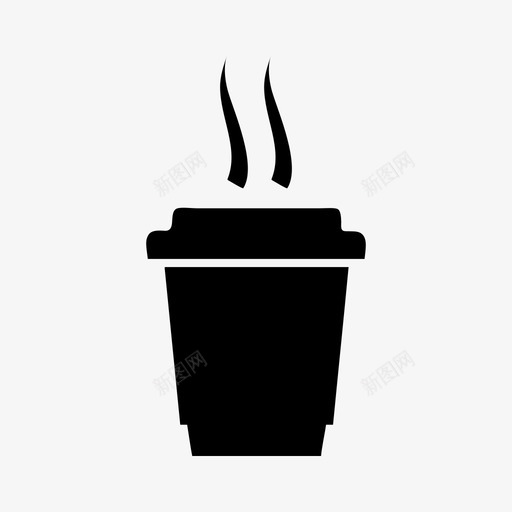 玻璃杯饮料咖啡图标svg_新图网 https://ixintu.com 咖啡 外卖 玻璃杯 饮料