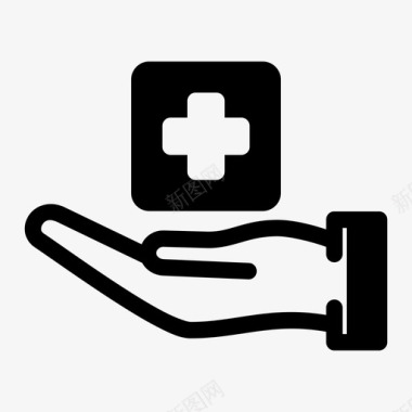保健手医院图标图标