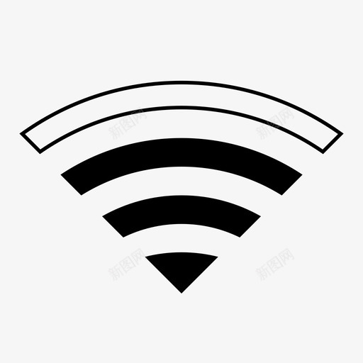 wifi良好信号网络图标svg_新图网 https://ixintu.com wifi 无线 网络 良好信号 计算