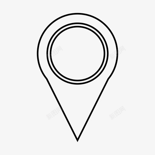 地图标识已定位点svg_新图网 https://ixintu.com 地图标识 已定位 点