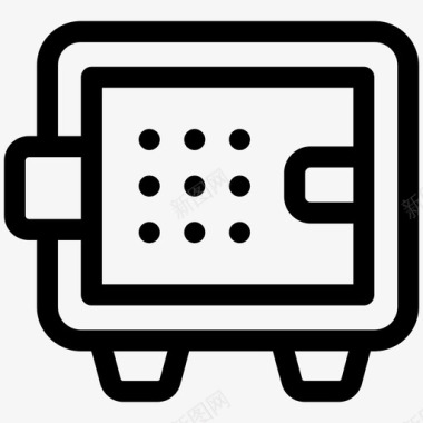 保险库保险箱保安图标图标
