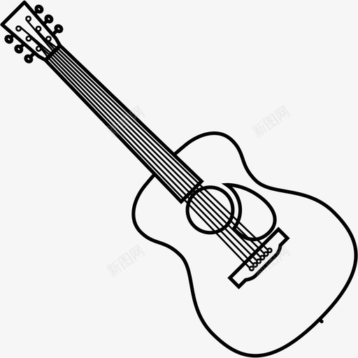 吉他原声古典图标svg_新图网 https://ixintu.com 乐器 原声 古典 吉他 吉他手 摇滚乐 音乐家