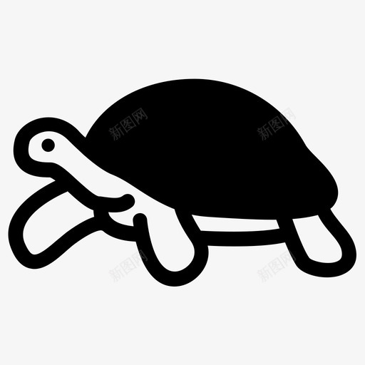 乌龟晚期爬行动物图标svg_新图网 https://ixintu.com 乌龟 动物 晚期 爬行动物 缓慢