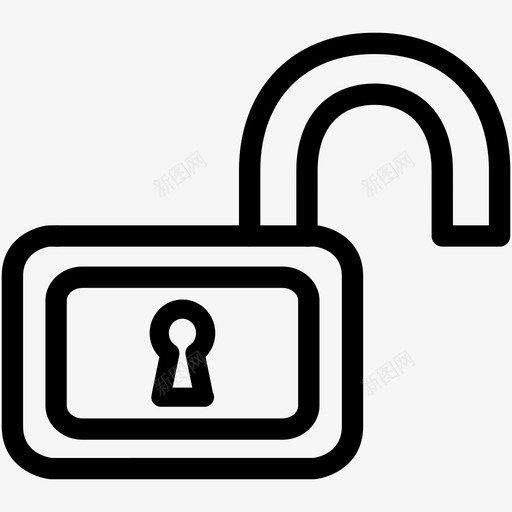 解锁自由开放图标svg_新图网 https://ixintu.com web2 不安全 开放 自由 解锁