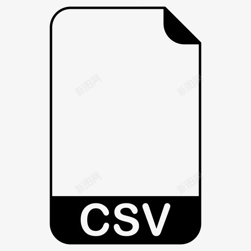 csv文件逗号分隔值文件文件扩展名图标svg_新图网 https://ixintu.com csv文件 文件扩展名 文件格式 文件类型 逗号分隔值文件