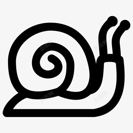 蜗牛动物花园蜗牛图标svg_新图网 https://ixintu.com 动物 慢 粘液 花园蜗牛 蜗牛 鼻涕虫