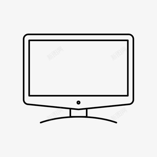 显示器lcd液晶电视图标svg_新图网 https://ixintu.com lcd led 屏幕 显示器 液晶电视