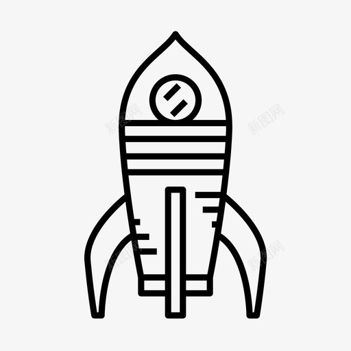 宇宙飞船探索研究图标svg_新图网 https://ixintu.com 宇宙飞船 探索 火箭 研究