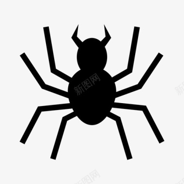 蜘蛛动物万圣节图标图标
