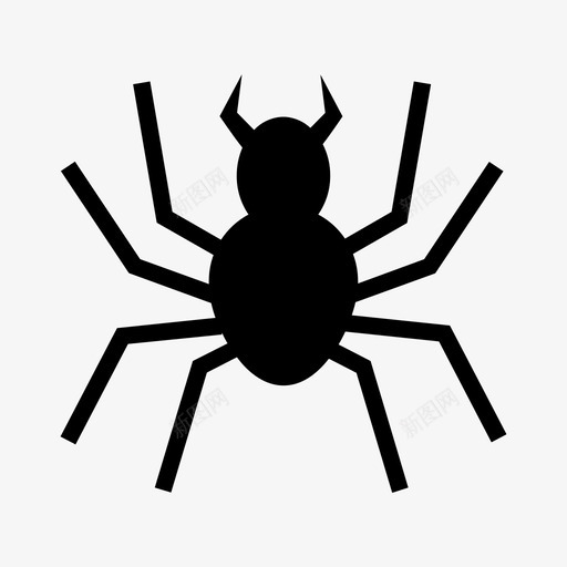 蜘蛛动物万圣节图标svg_新图网 https://ixintu.com 万圣节 动物 幽灵 杀手 蜘蛛