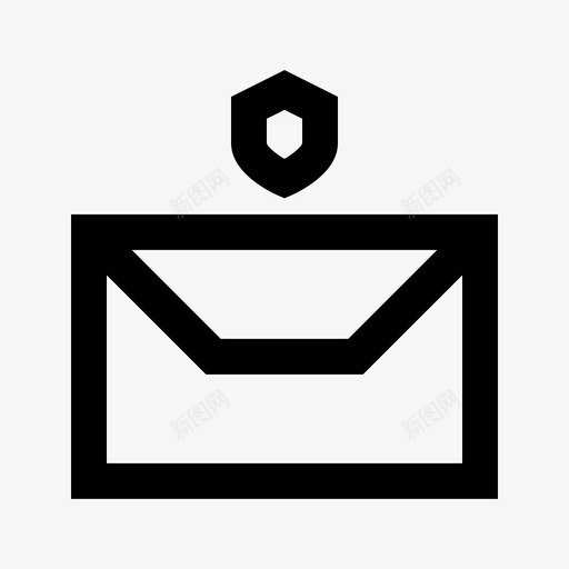 保护邮件信封界面元素webgrid图标svg_新图网 https://ixintu.com 保护邮件 信封 界面元素webgrid