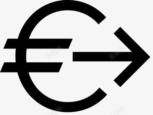 送欧元汇欧元付图标图标