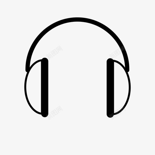 耳机电子产品小工具图标svg_新图网 https://ixintu.com 小工具 电子产品 耳机 音乐