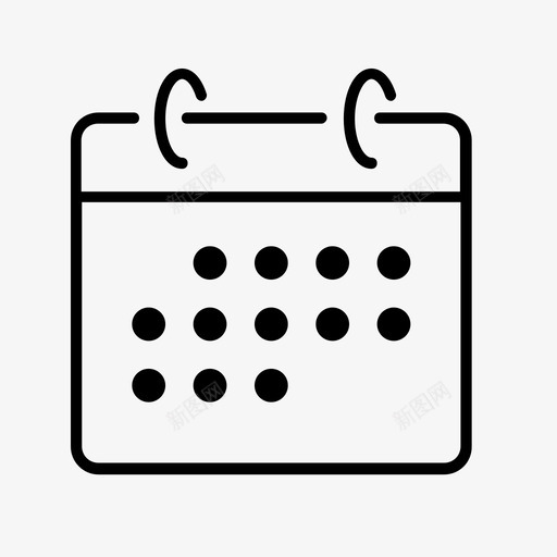 日历提醒日期重要图标svg_新图网 https://ixintu.com 业务 会议 日历提醒 日期 重要