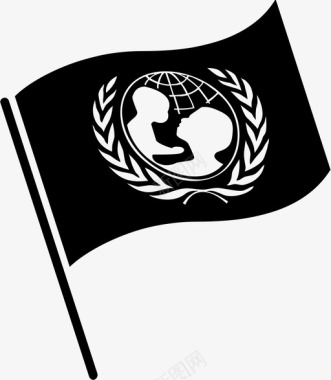 联合国儿童基金会旗帜儿童国际图标图标