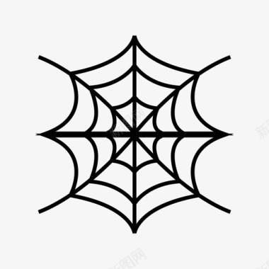 蜘蛛网危险万圣节图标图标
