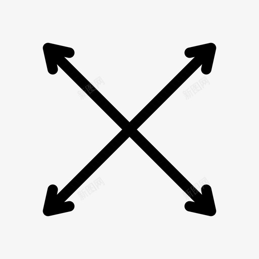 移动放大扩展图标svg_新图网 https://ixintu.com 扩展 放大 移动