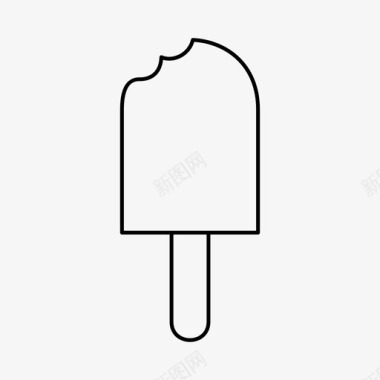 冰淇淋冷的冷冻的图标图标