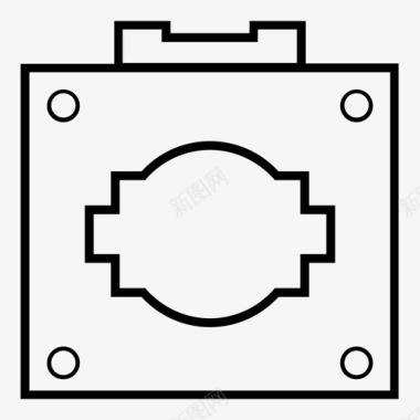 测量变压器电气设备图标图标