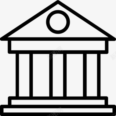 法院最高法院银行图标图标