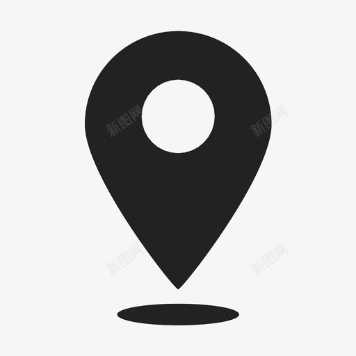地图别针地址位置图标svg_新图网 https://ixintu.com 位置 地图别针 地址 地点