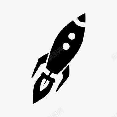 太空火箭导弹火箭发射图标图标