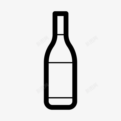 酒瓶酒杜松子酒图标svg_新图网 https://ixintu.com 杜松子酒 欢乐时光 酒 酒瓶