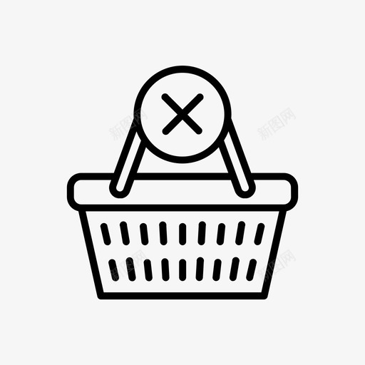 取消订单删除拒绝图标svg_新图网 https://ixintu.com 删除 取消订单 商店 拒绝 电子商务 购物