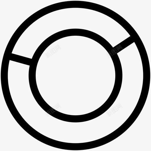 圆环图统计图表大纲图标svg_新图网 https://ixintu.com 图表大纲 圆环图 统计