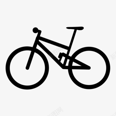 山地车自行车骑行图标图标