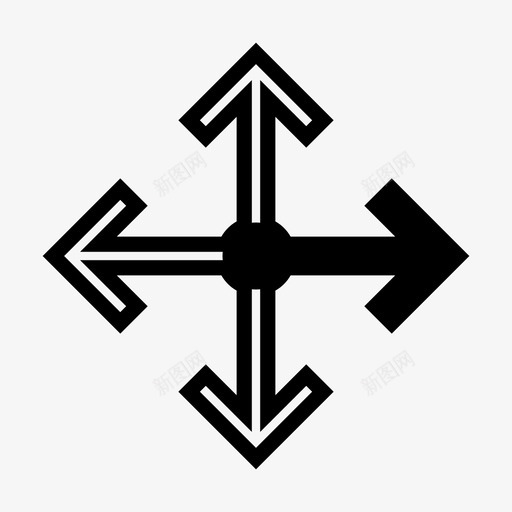 右箭头移动图标svg_新图网 https://ixintu.com 右 右符号 指针 移动 箭头