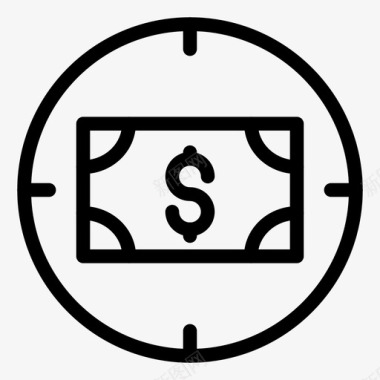 目标银行美元图标图标