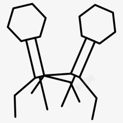 噬菌体噬菌体细菌感染图标高清图片