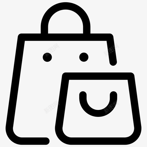 购物购物袋购物商业线第二卷图标svg_新图网 https://ixintu.com 购物 购物商业线第二卷 购物袋