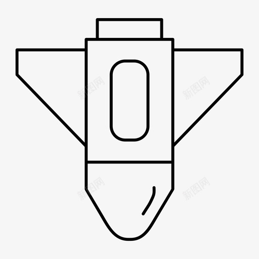 火箭发射导弹轨道图标svg_新图网 https://ixintu.com 导弹 火箭发射 火箭飞船 轨道