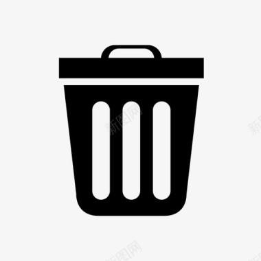 垃圾桶清洁容器图标图标
