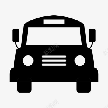 公车学校孩子司机图标图标