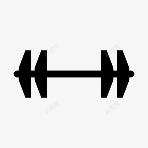 健身房重量锻炼肌肉图标svg_新图网 https://ixintu.com 健身房重量 强壮 肌肉 锻炼
