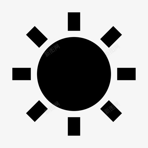 阳光亮度界面材料图标svg_新图网 https://ixintu.com 亮度 界面材料 阳光