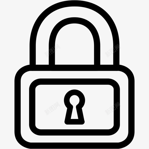 锁定关闭隐私图标svg_新图网 https://ixintu.com 关闭 安全 网络2 锁定 隐私