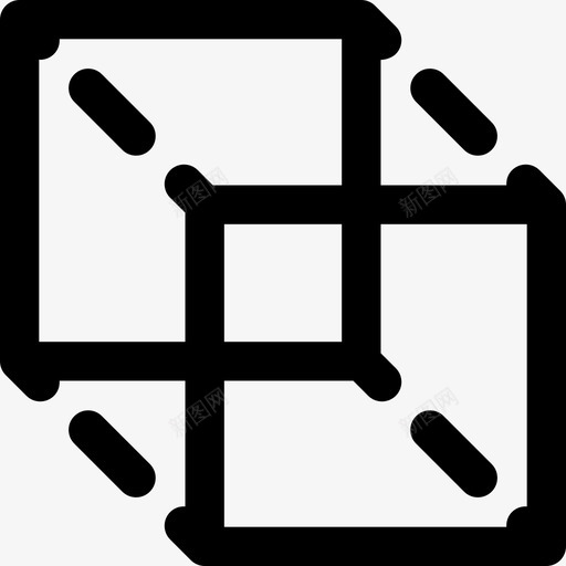 三维形状应用程序界面图标svg_新图网 https://ixintu.com 三维设计 形状 设计应用程序界面
