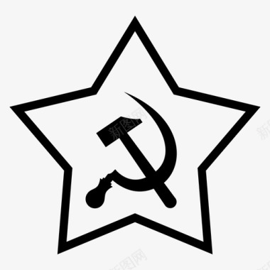 苏联之星共产主义锤子图标图标