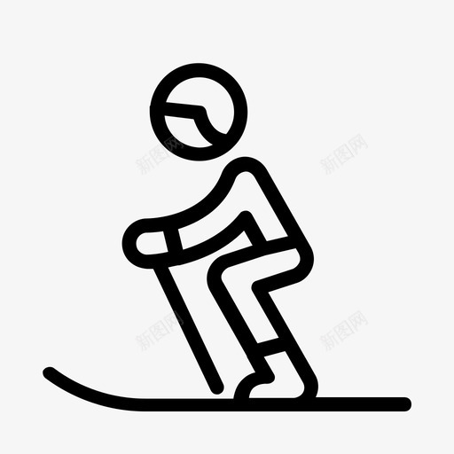 滑雪娱乐滑雪者图标svg_新图网 https://ixintu.com 冬季 冬季运动 娱乐 滑雪 滑雪者 雪 雪上运动