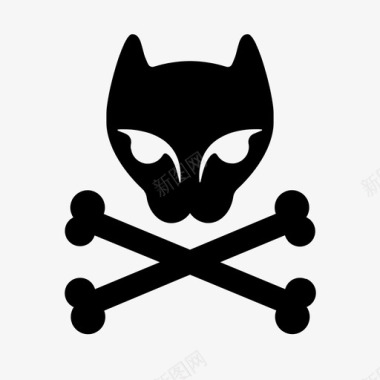 海盗猫骨头狂欢节图标图标