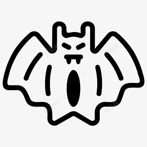 蝙蝠动物万圣节图标svg_新图网 https://ixintu.com 万圣节 动物 恐怖 蝙蝠