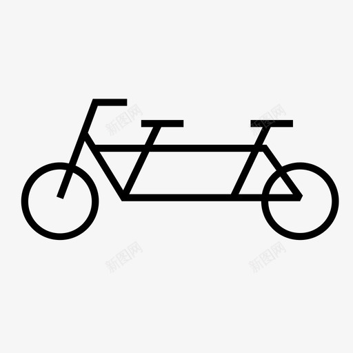 自行车双人自行车图标svg_新图网 https://ixintu.com 双人自行车 自行车