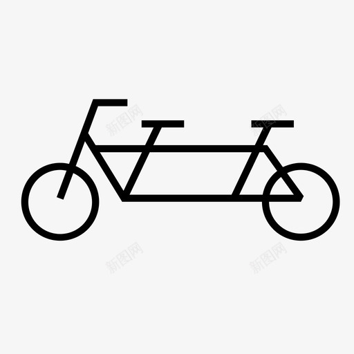 自行车双人自行车图标svg_新图网 https://ixintu.com 双人自行车 自行车