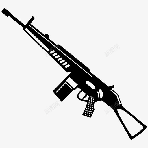 枪游戏武器图标svg_新图网 https://ixintu.com 枪 武器 游戏