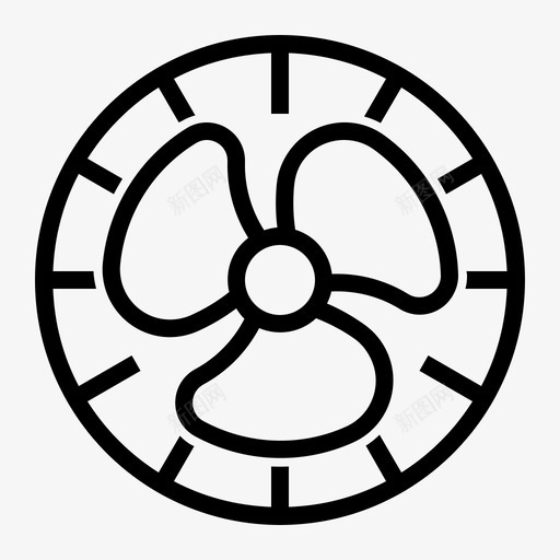 家用风扇冷却器图标svg_新图网 https://ixintu.com 冷却器 家用风扇